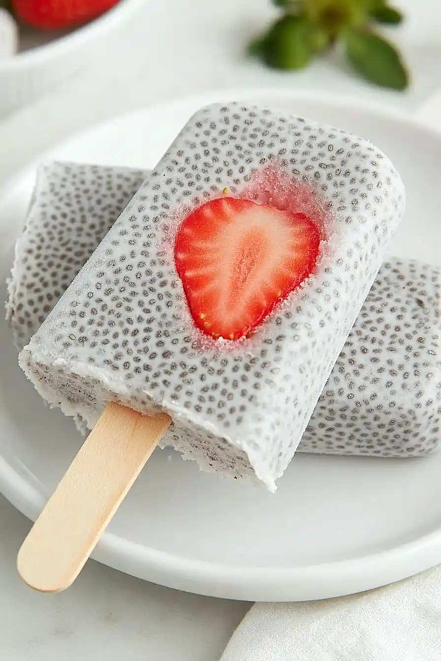 coconut chia popsicles