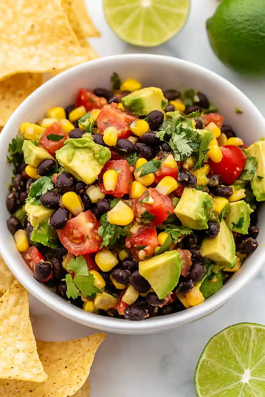 avocado corn and black bean salsa
