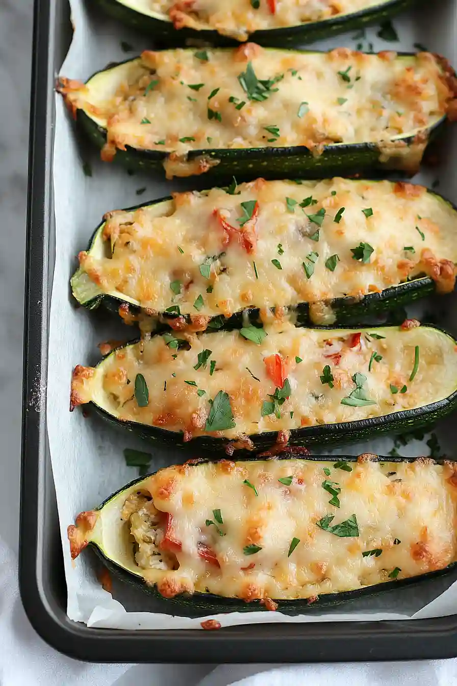 cream cheese zucchini boats