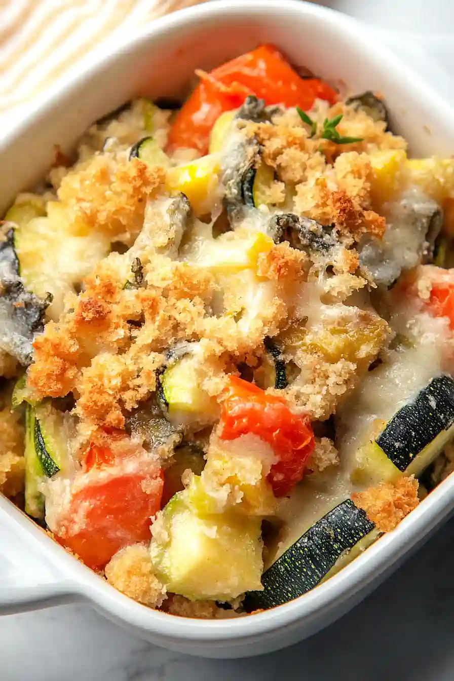 zucchini casserole with stuffing