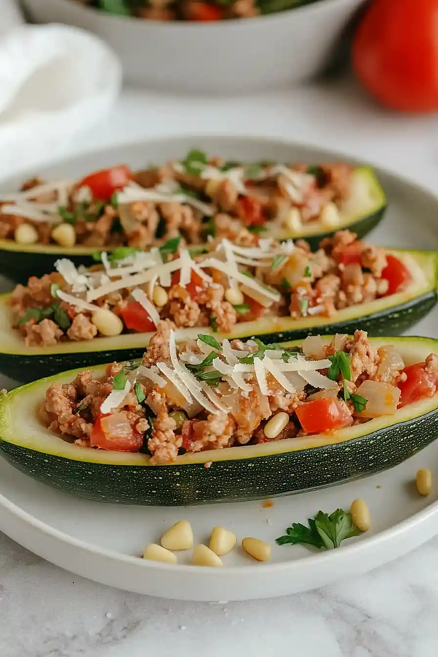 microwave zucchini boats