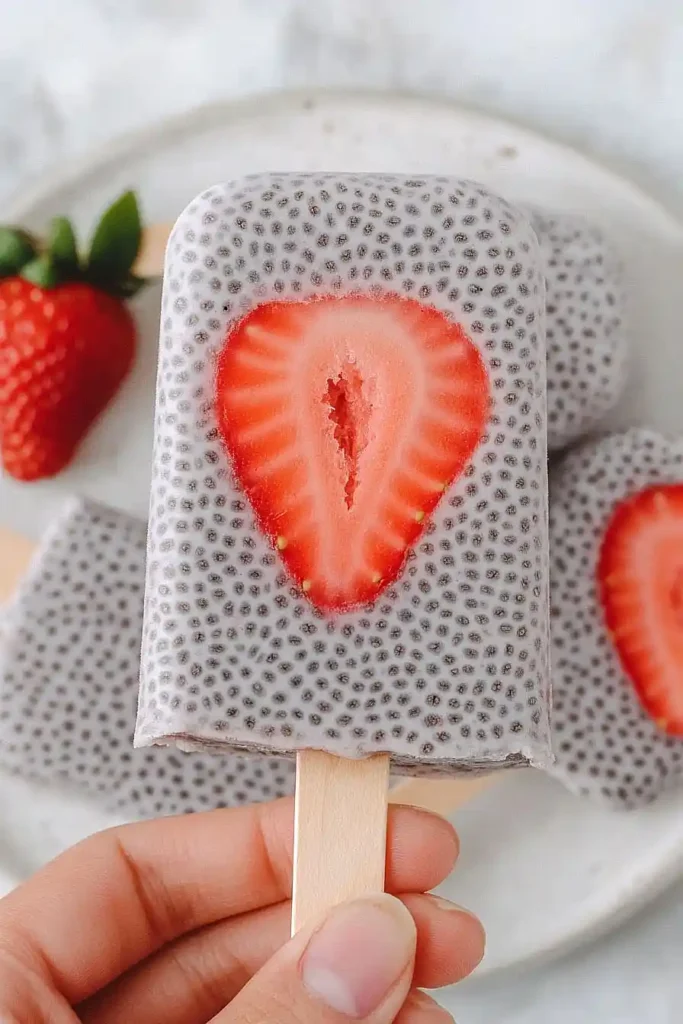Easy Coconut Chia Popsicles Recipe