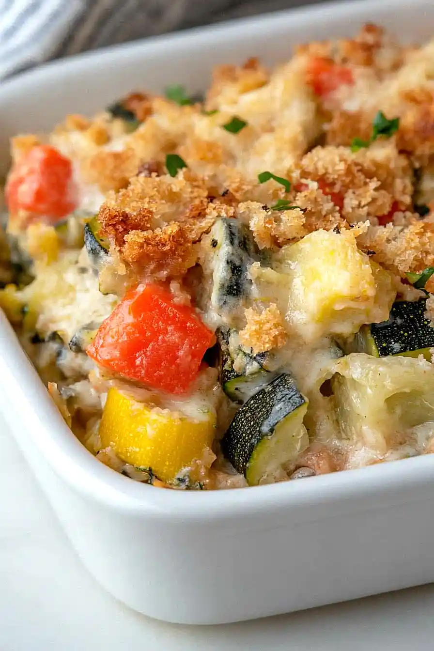 zucchini casserole with stuffing