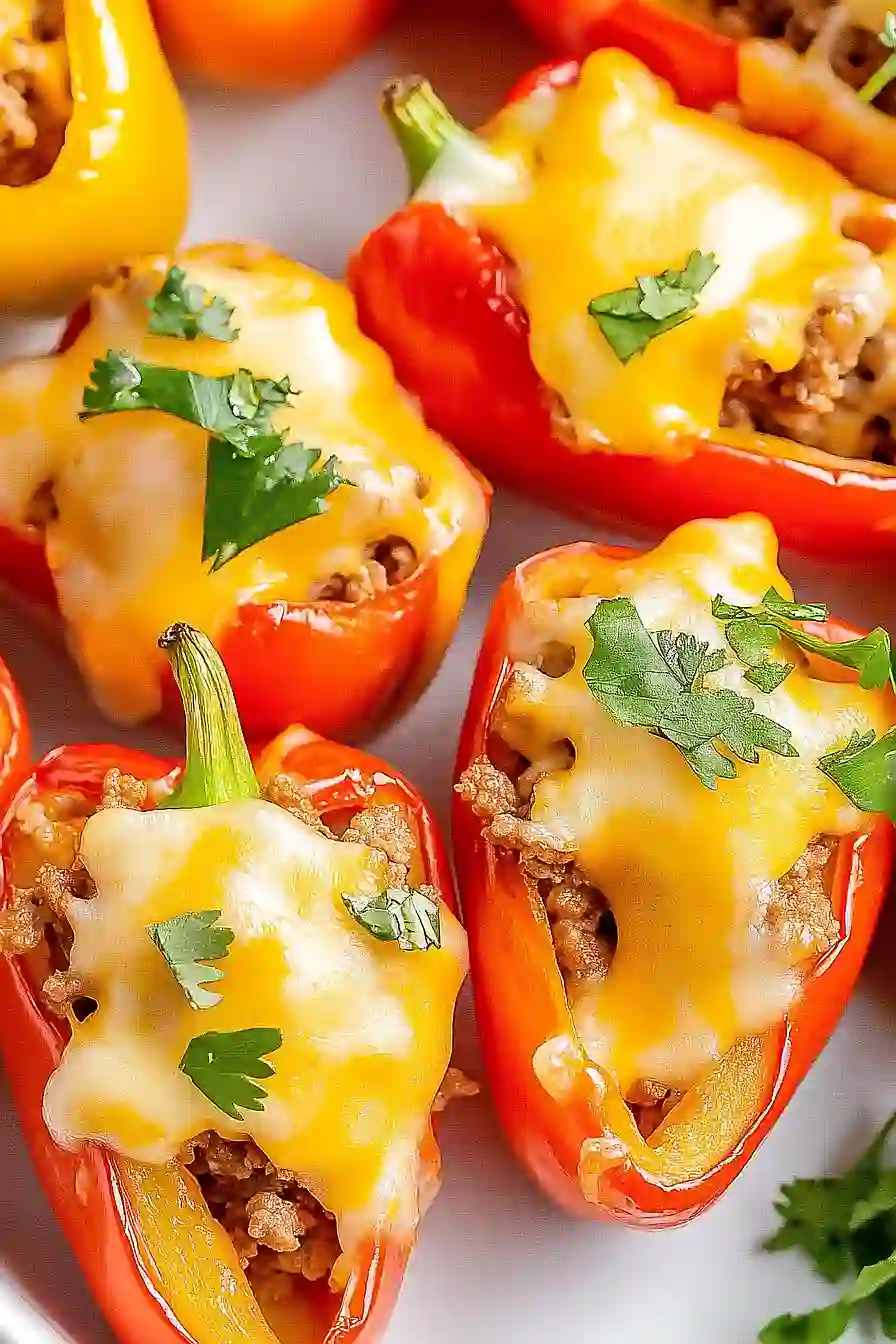 taco stuffed mini peppers