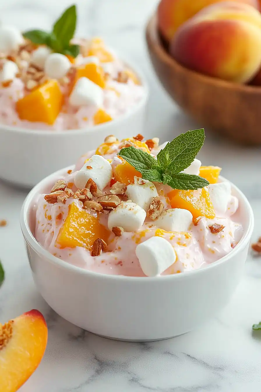 peach jello salad