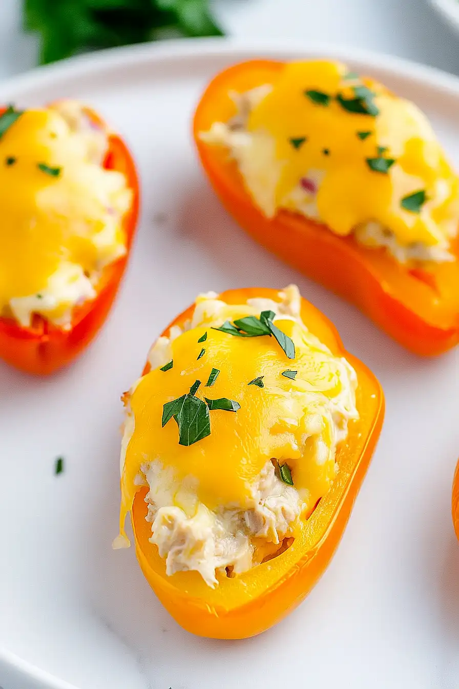 tuna stuffed mini peppers