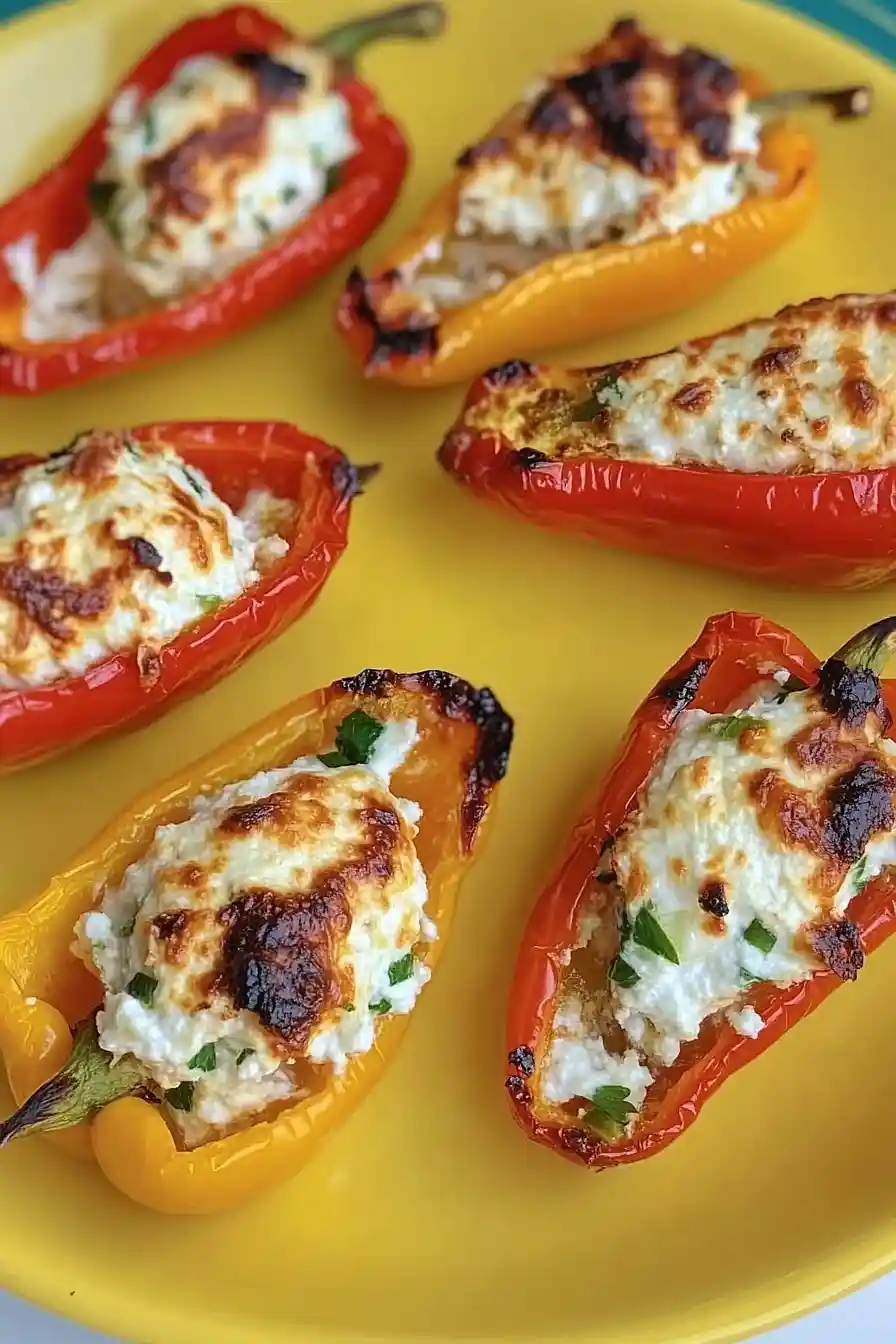 ricotta stuffed mini peppers