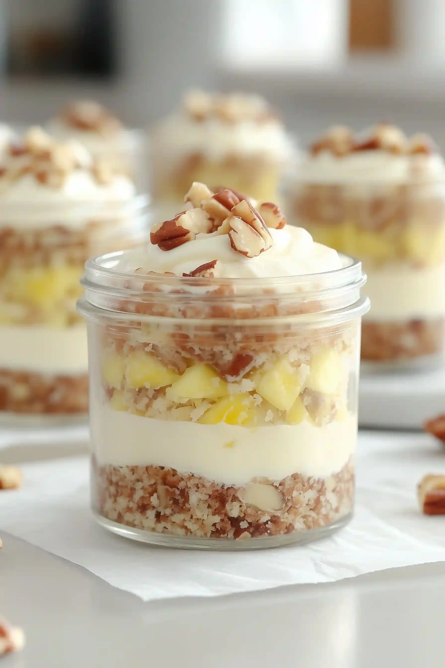 hummingbird cake in a jar