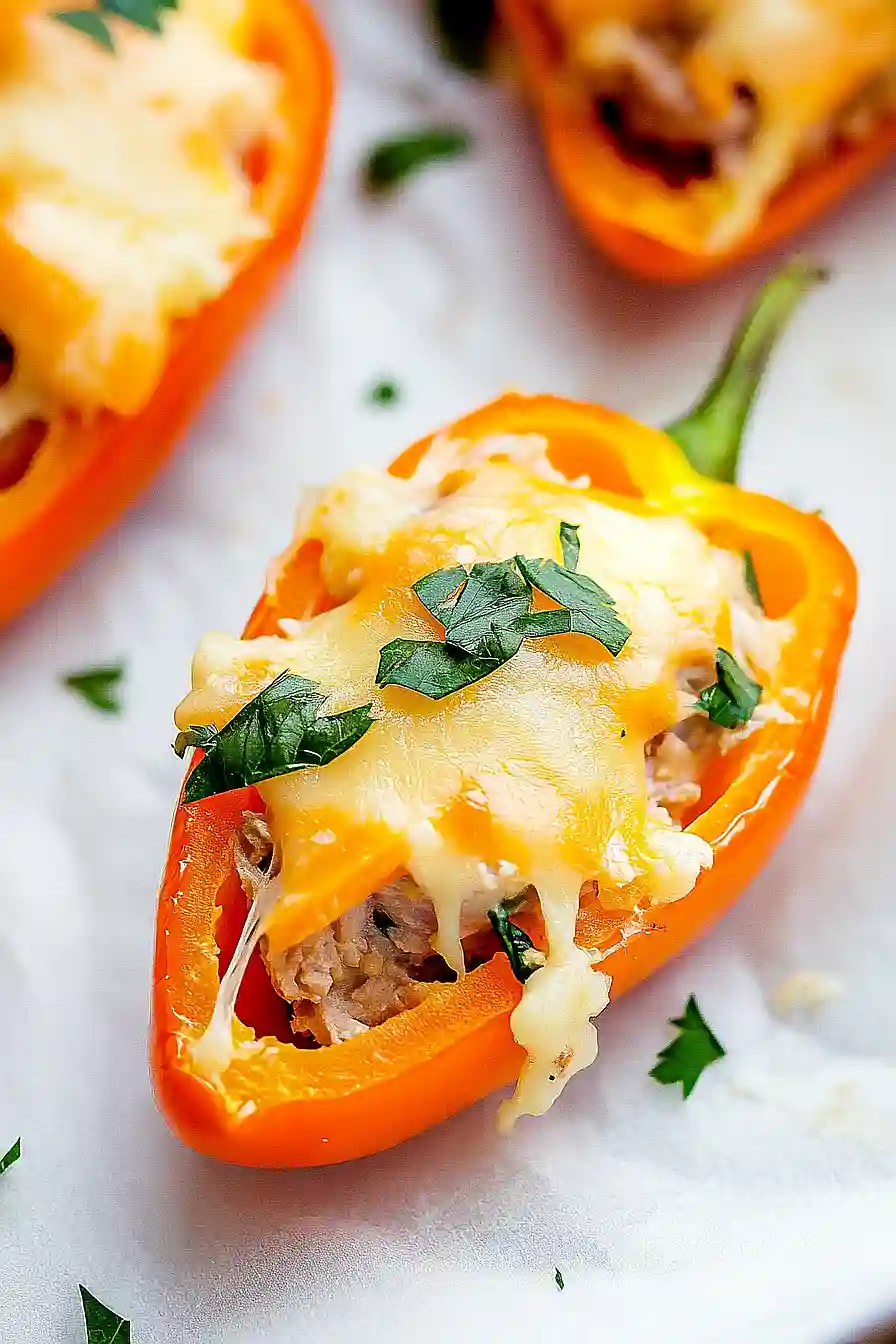 tuna stuffed mini peppers