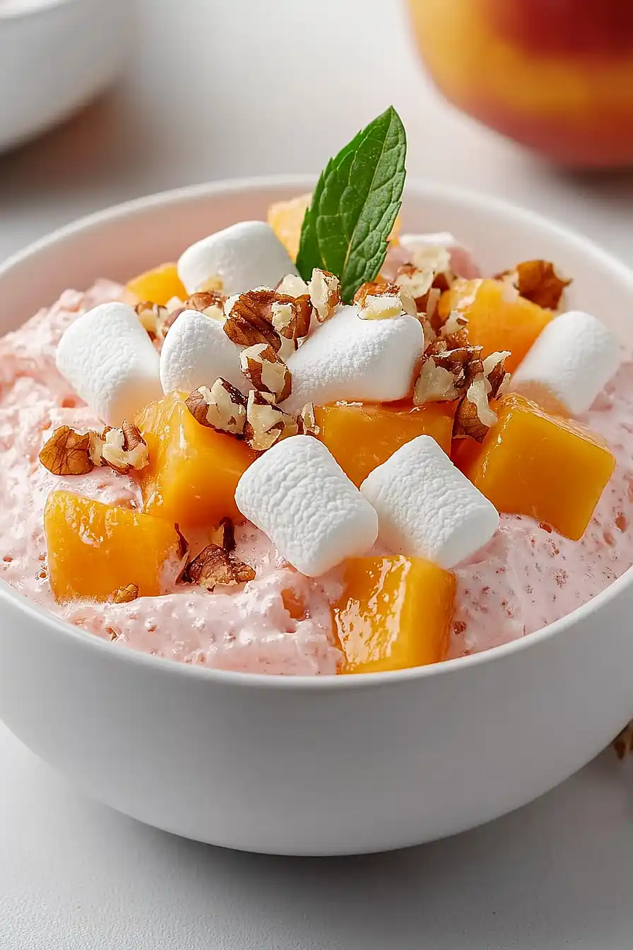 peach jello salad
