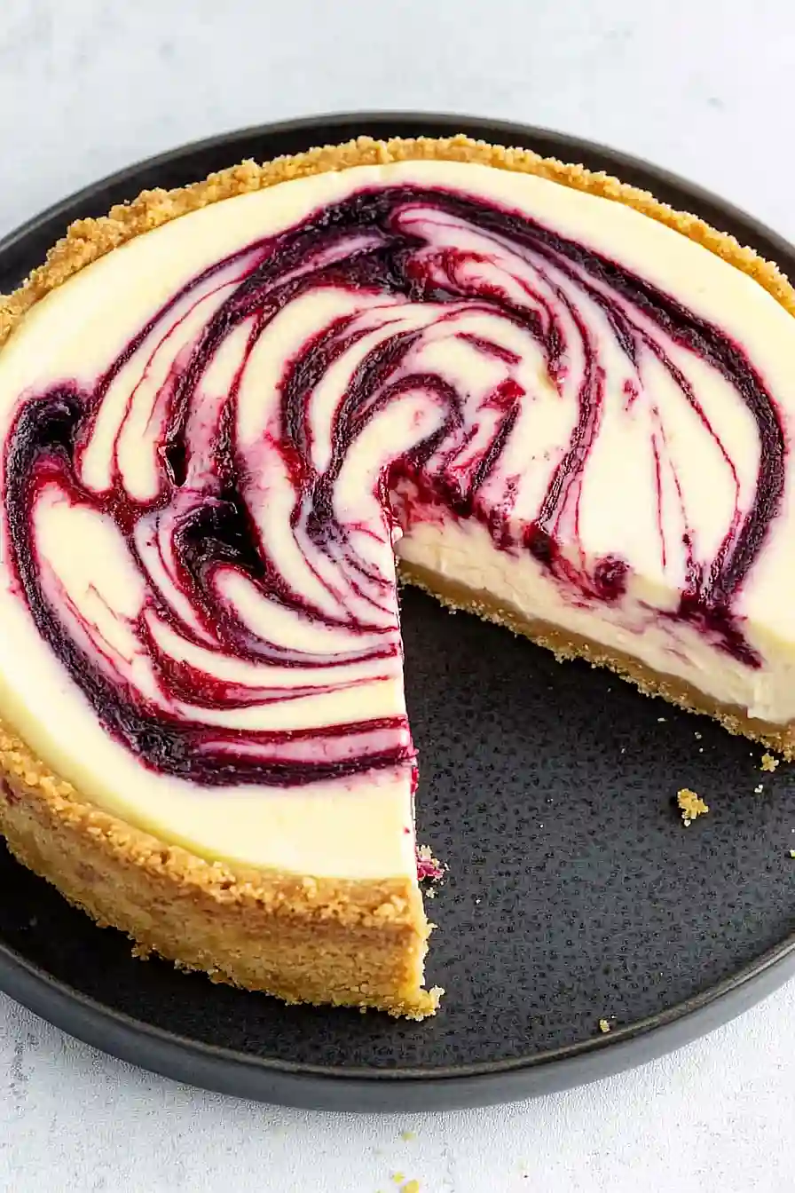 baked  lemon raspberry cheesecake