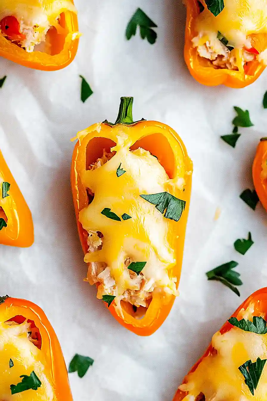 tuna stuffed mini peppers
