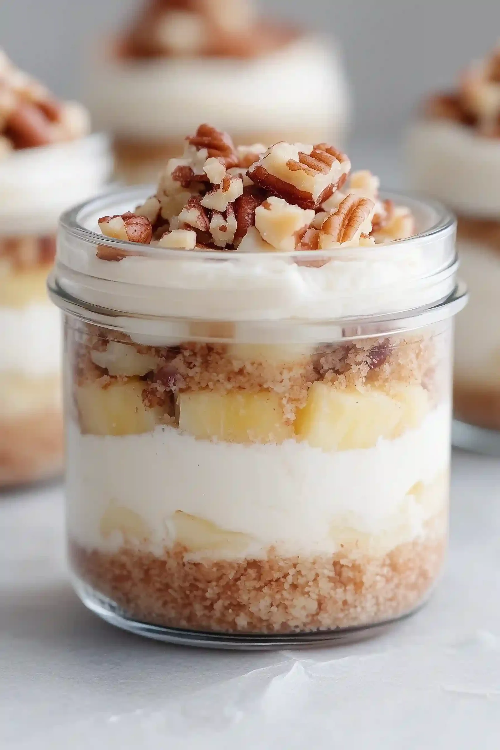 hummingbird cake in a jar