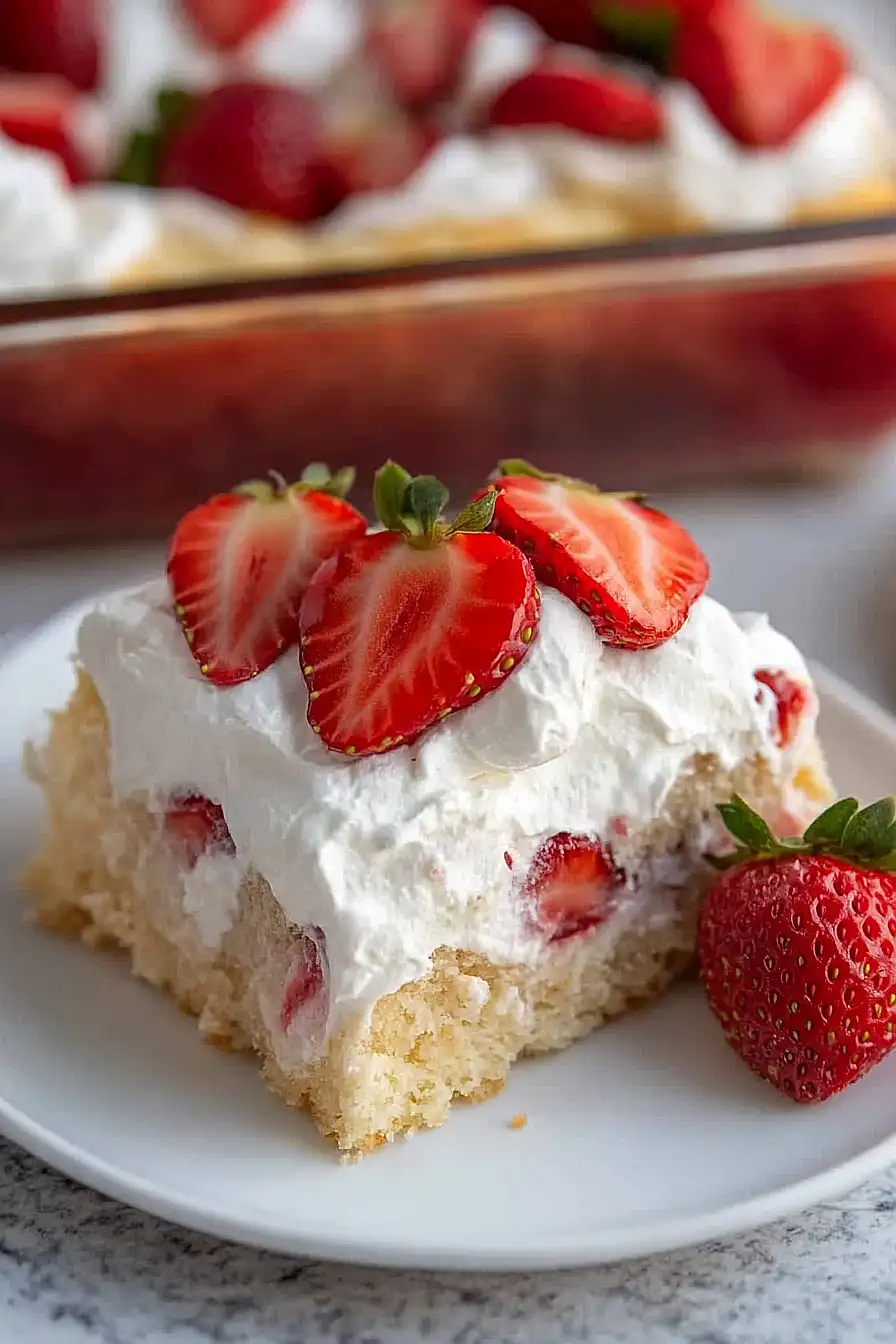 strawberry tres leches cake