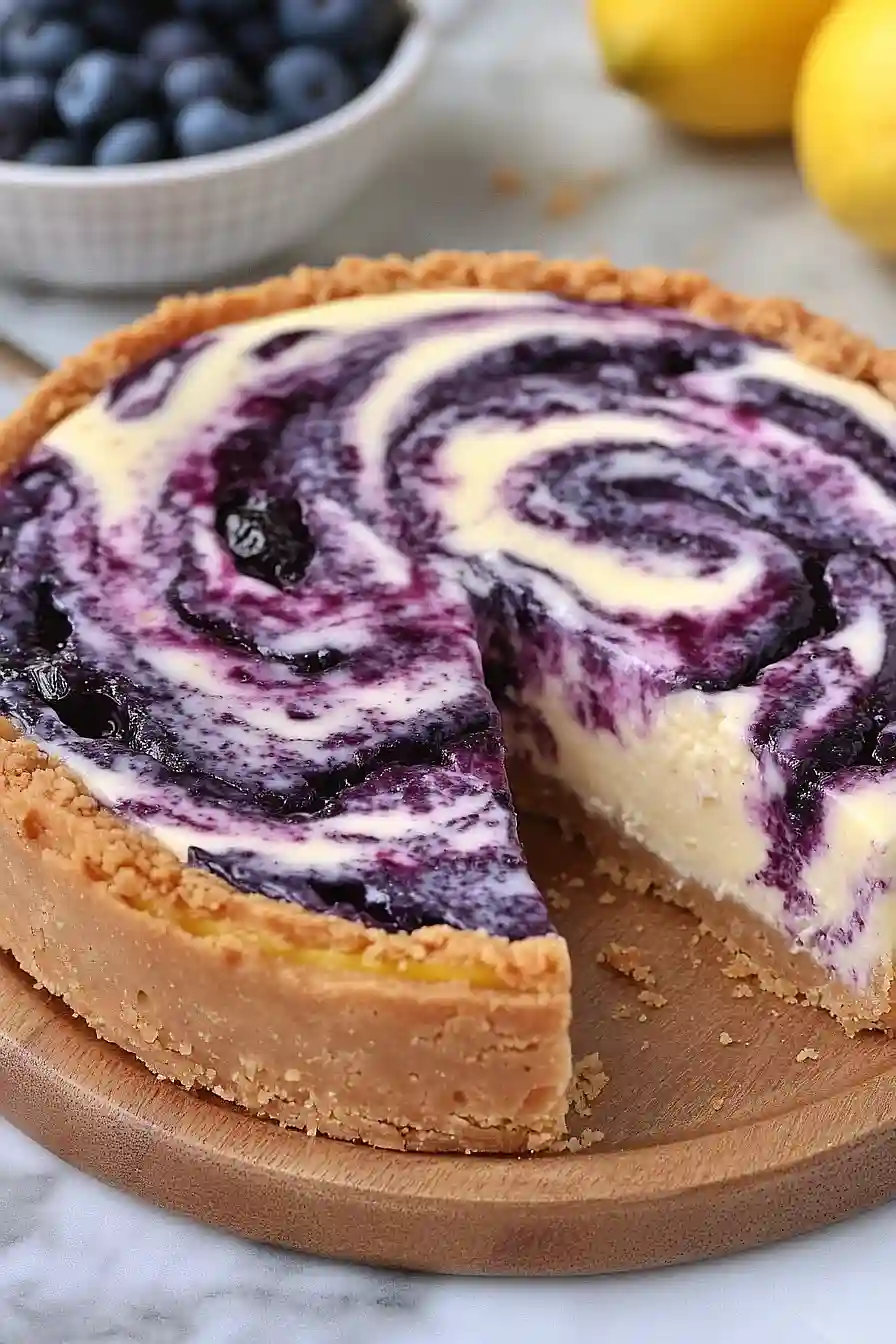 lemon blueberry cheesecake