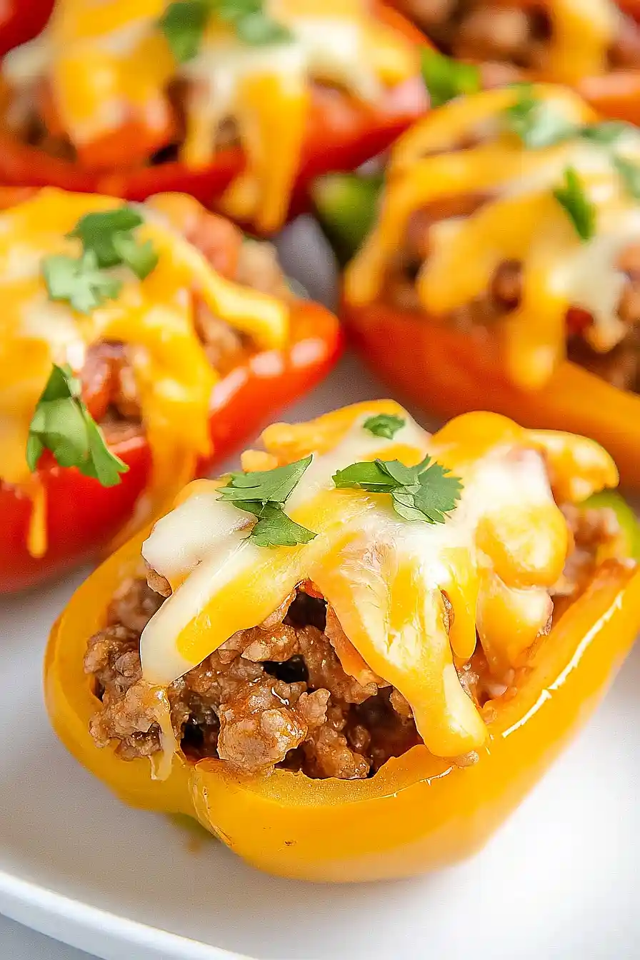 taco stuffed mini peppers
