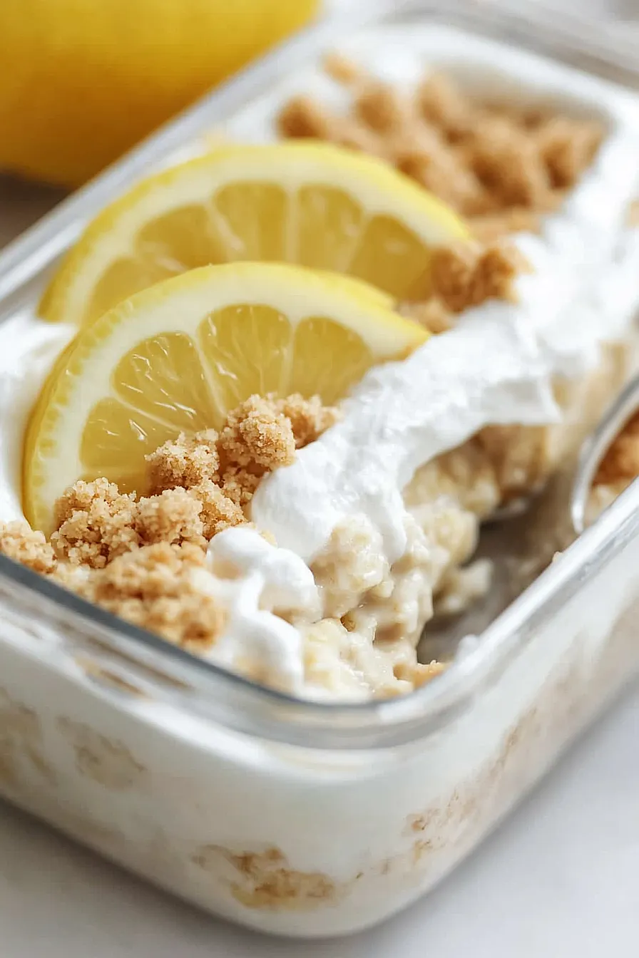 lemon cheesecake overnight oats