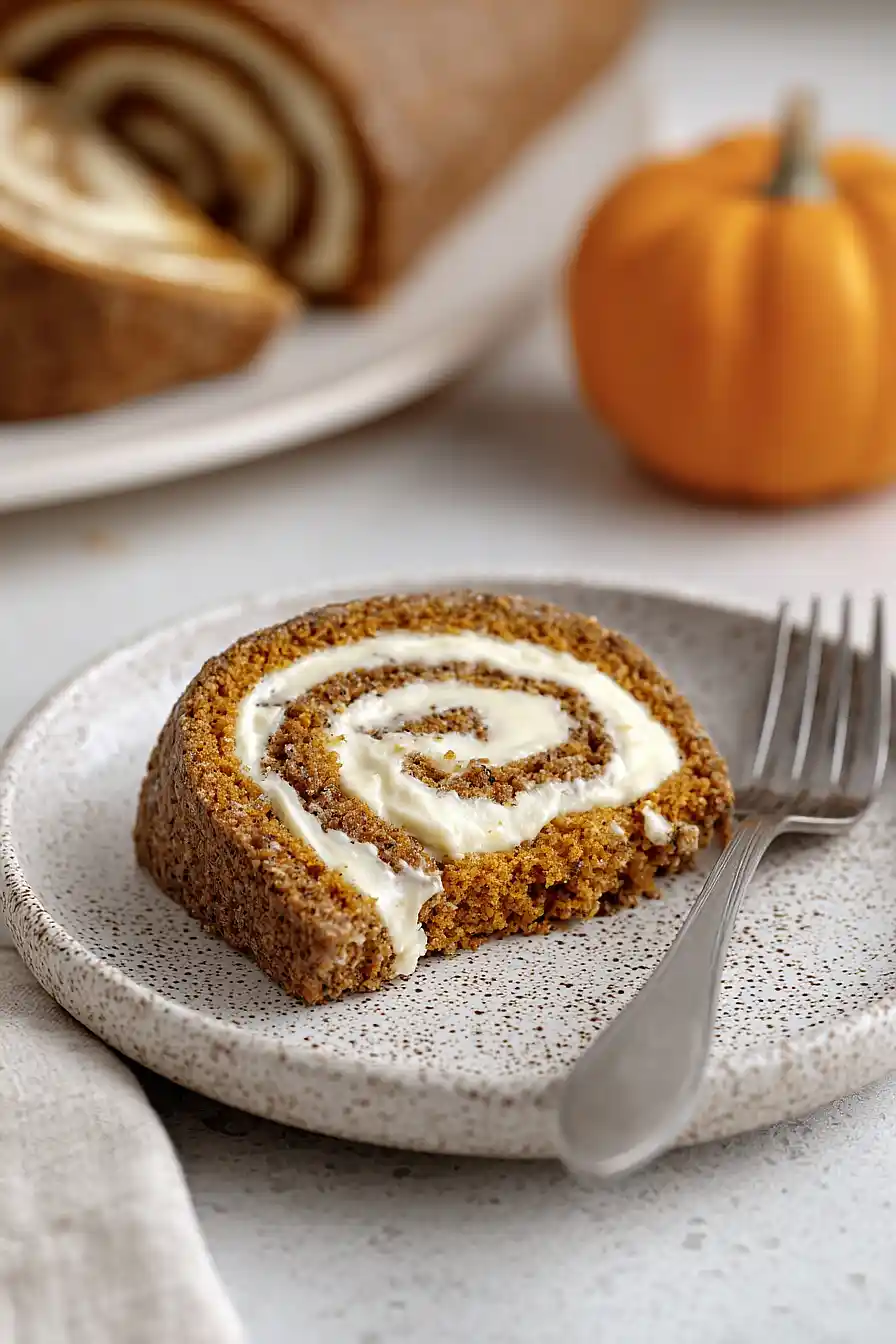 pumpkin spice roll cake