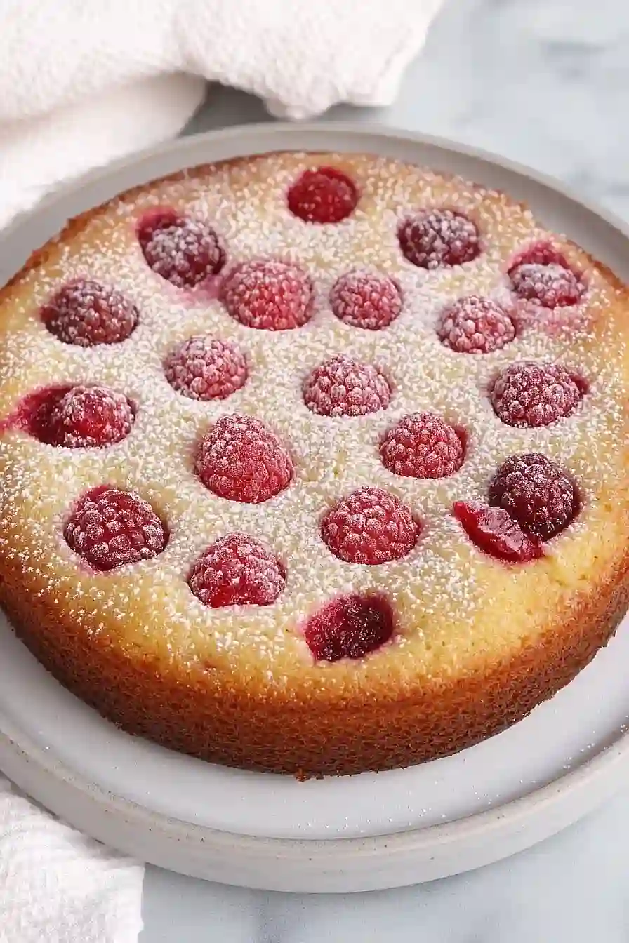 vanilla raspberry cake