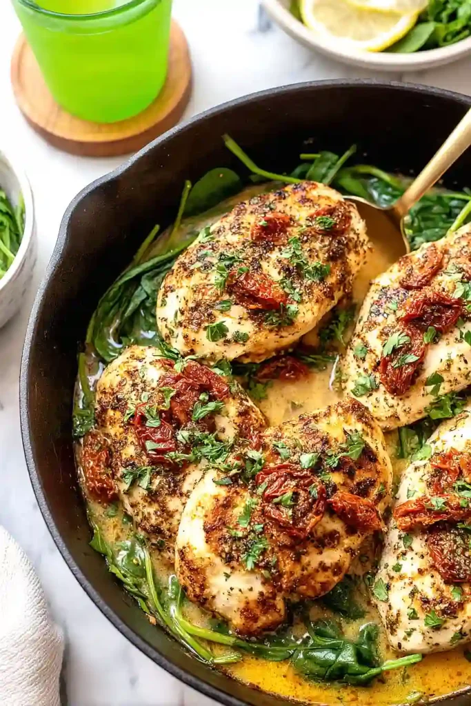 sun dried tomato lemon chicken