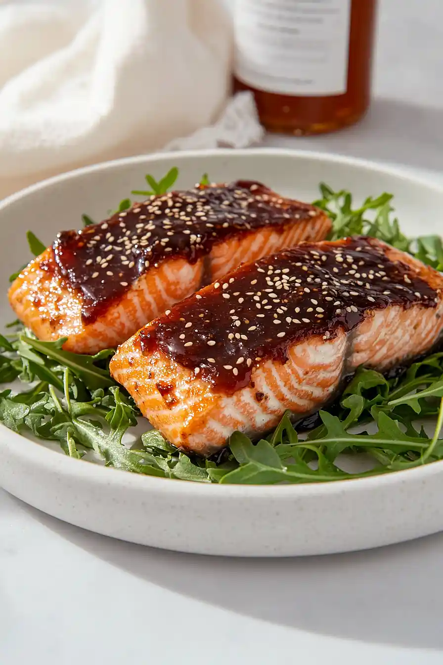 salmon with fig jam
