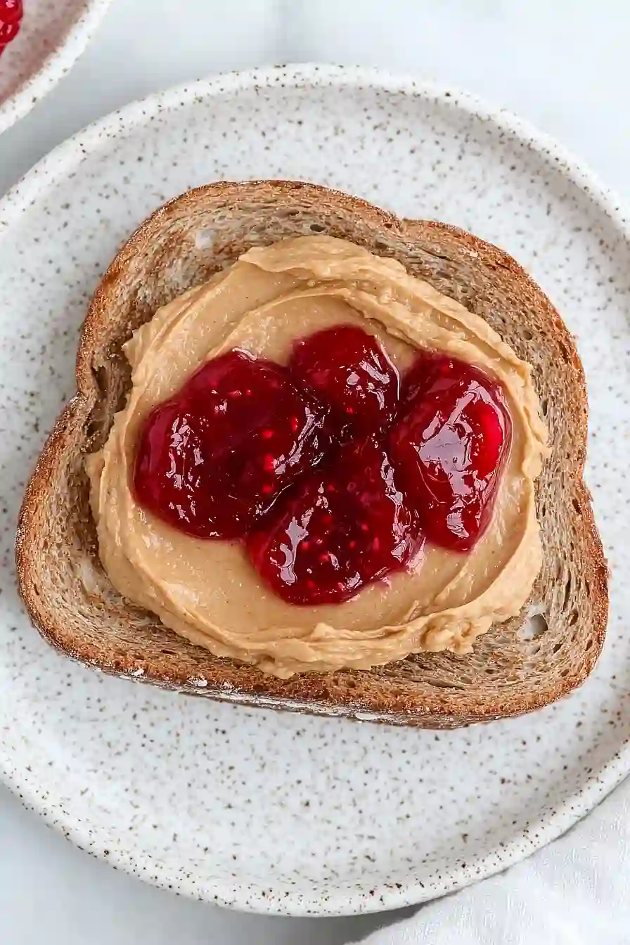 peanut butter and jelly toast