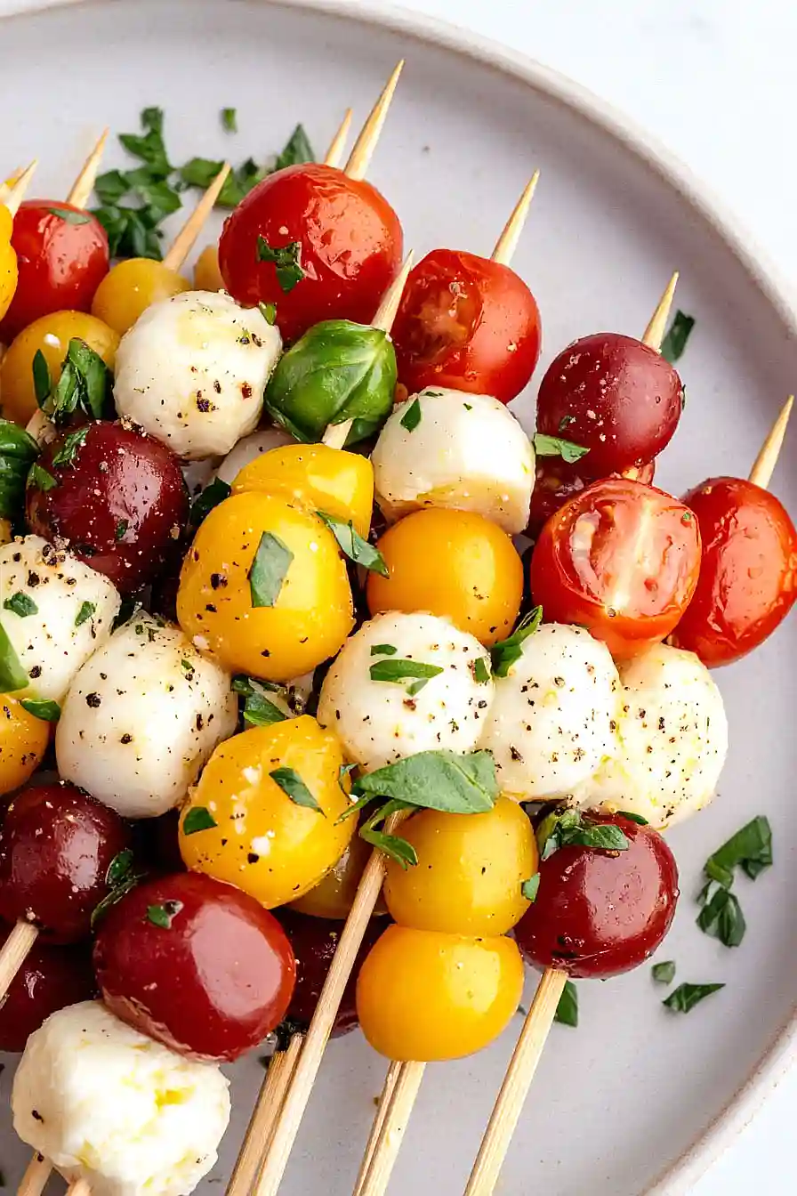 veggie cheese kabobs
