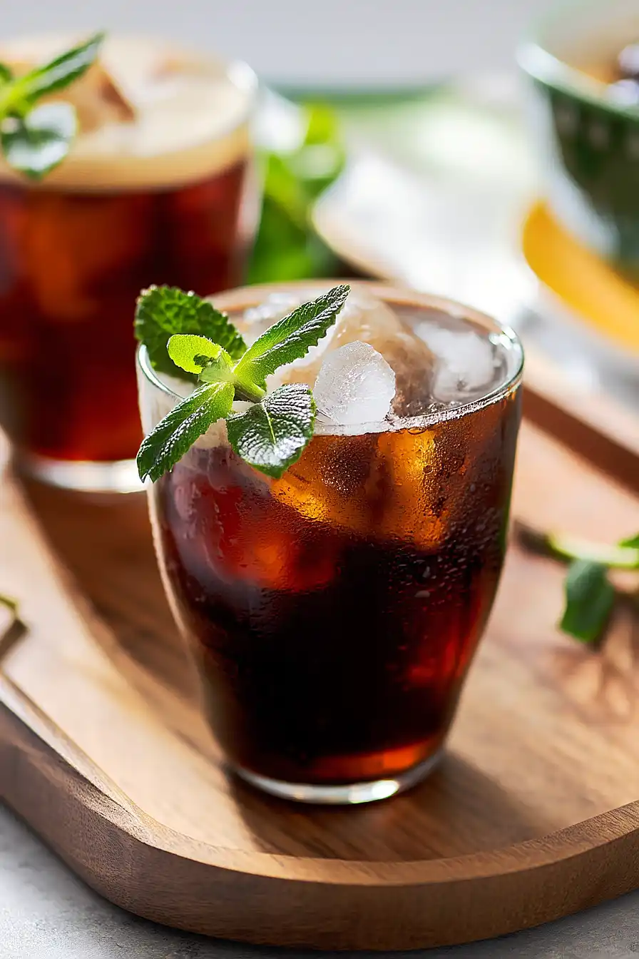cold brew coffee mocktail