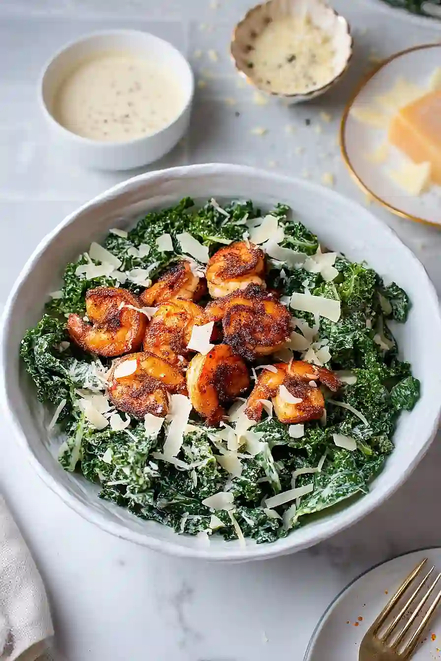 shrimp and kale salad 