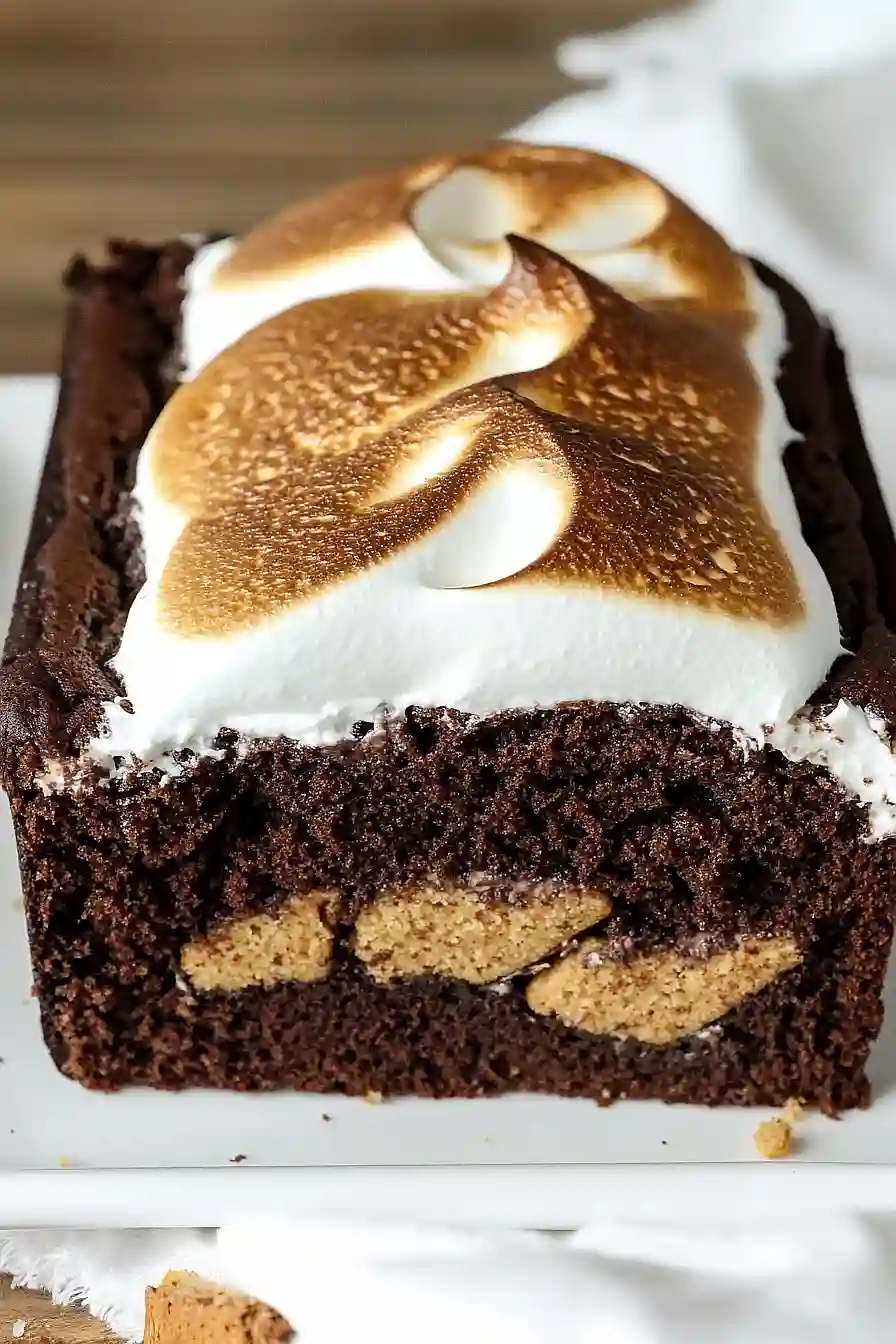 s'mores loaf cake