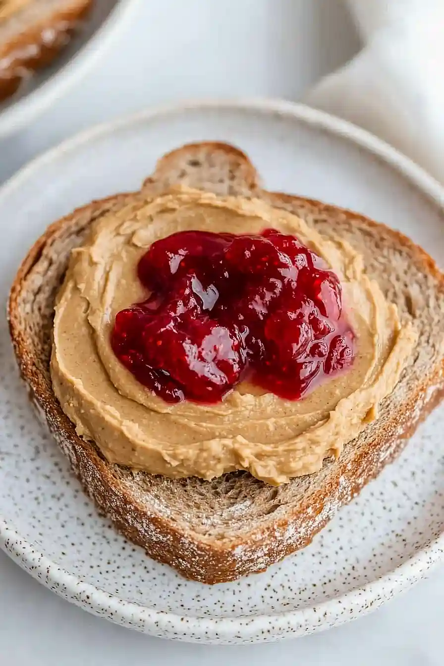 peanut butter and jelly toast