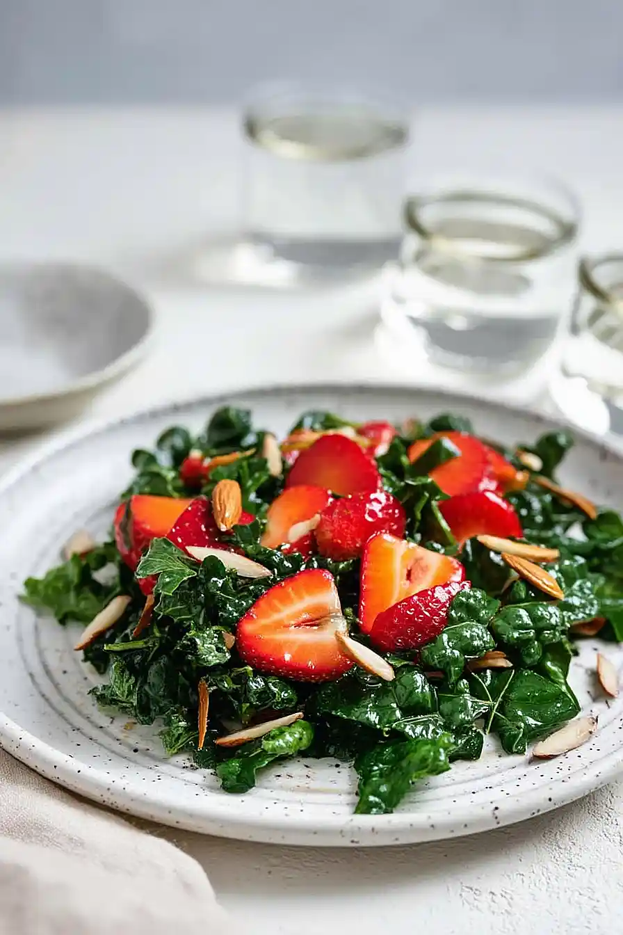 strawberry kale salad