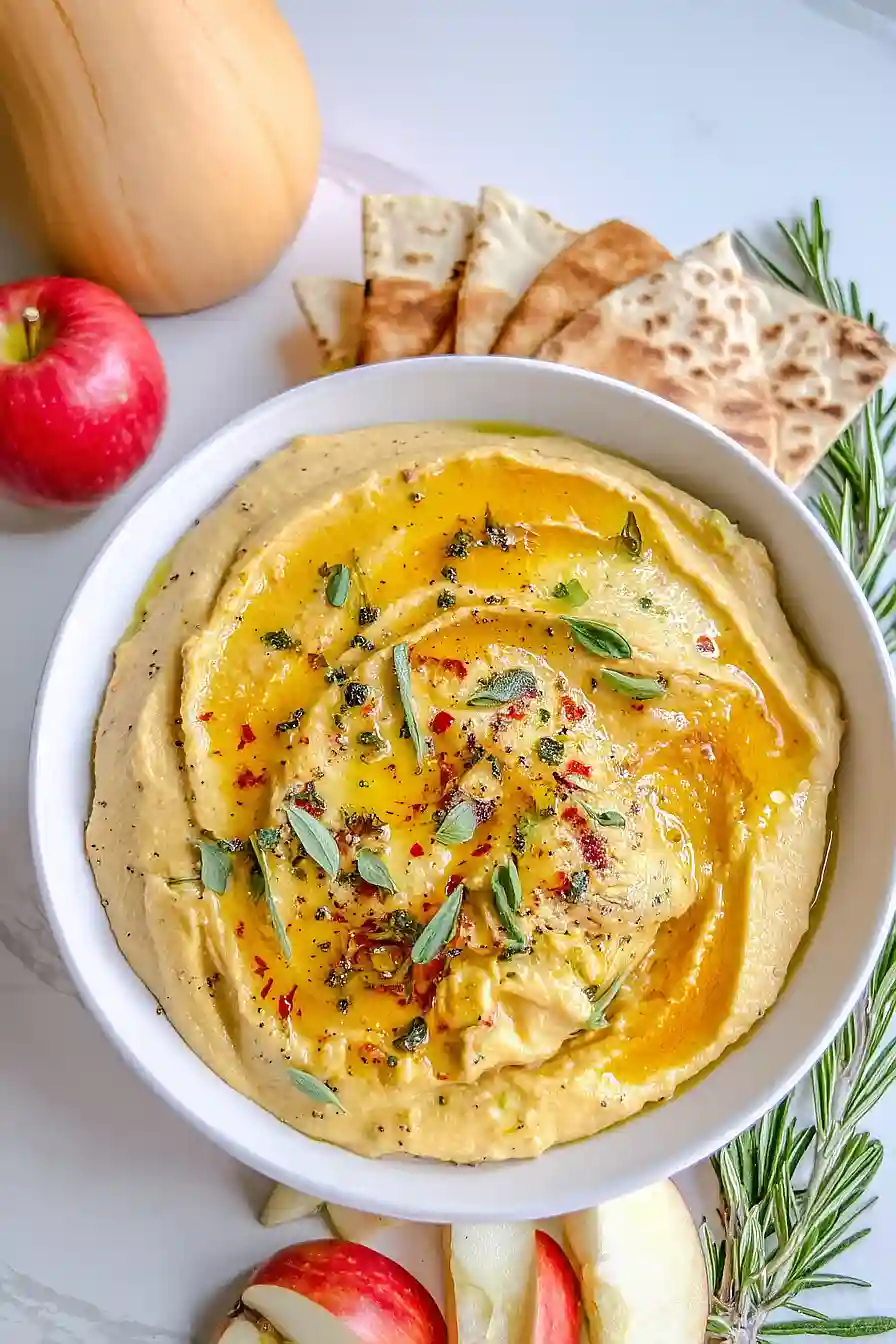 butternut squash whipped feta dip