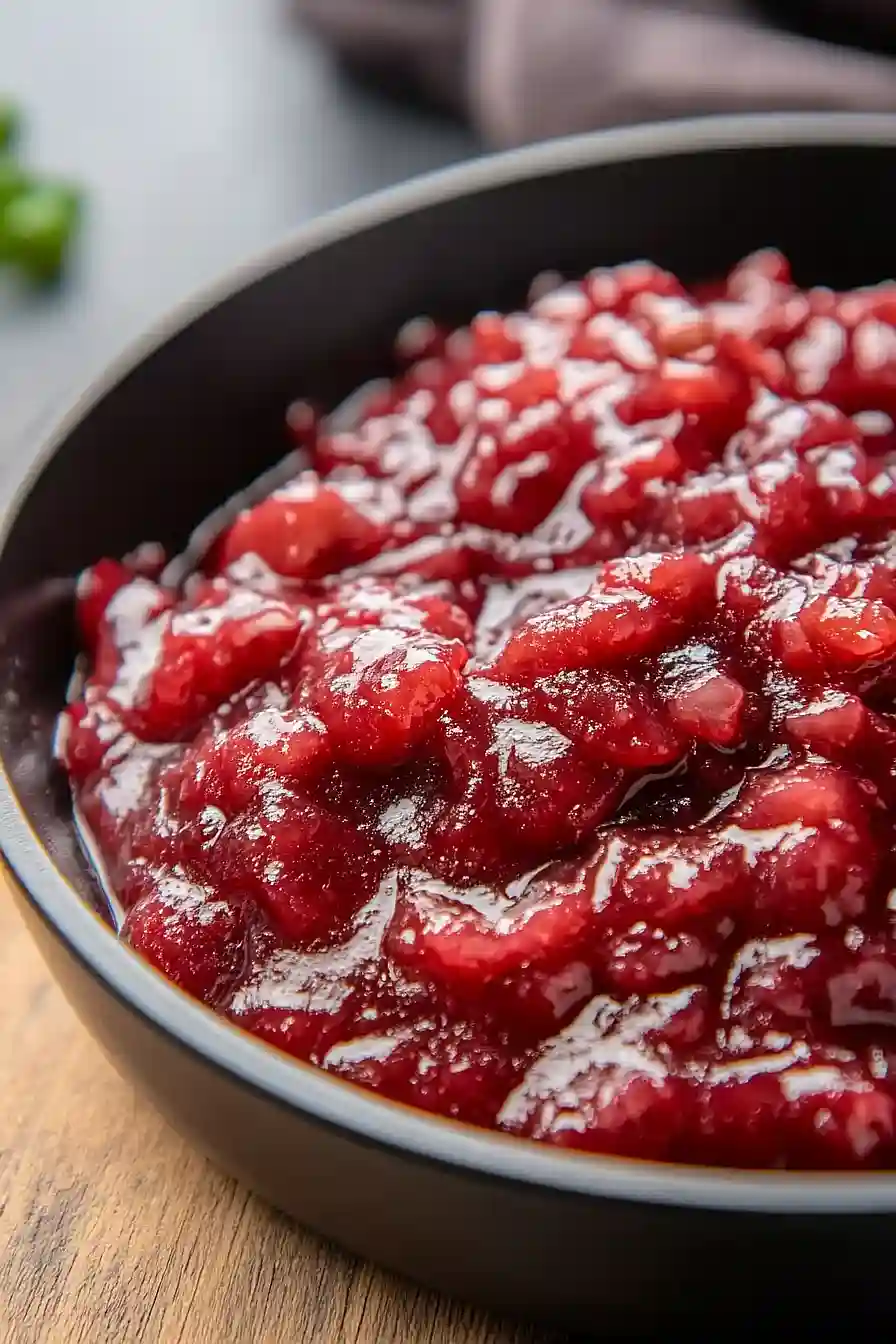 apple cider cranberry sauce