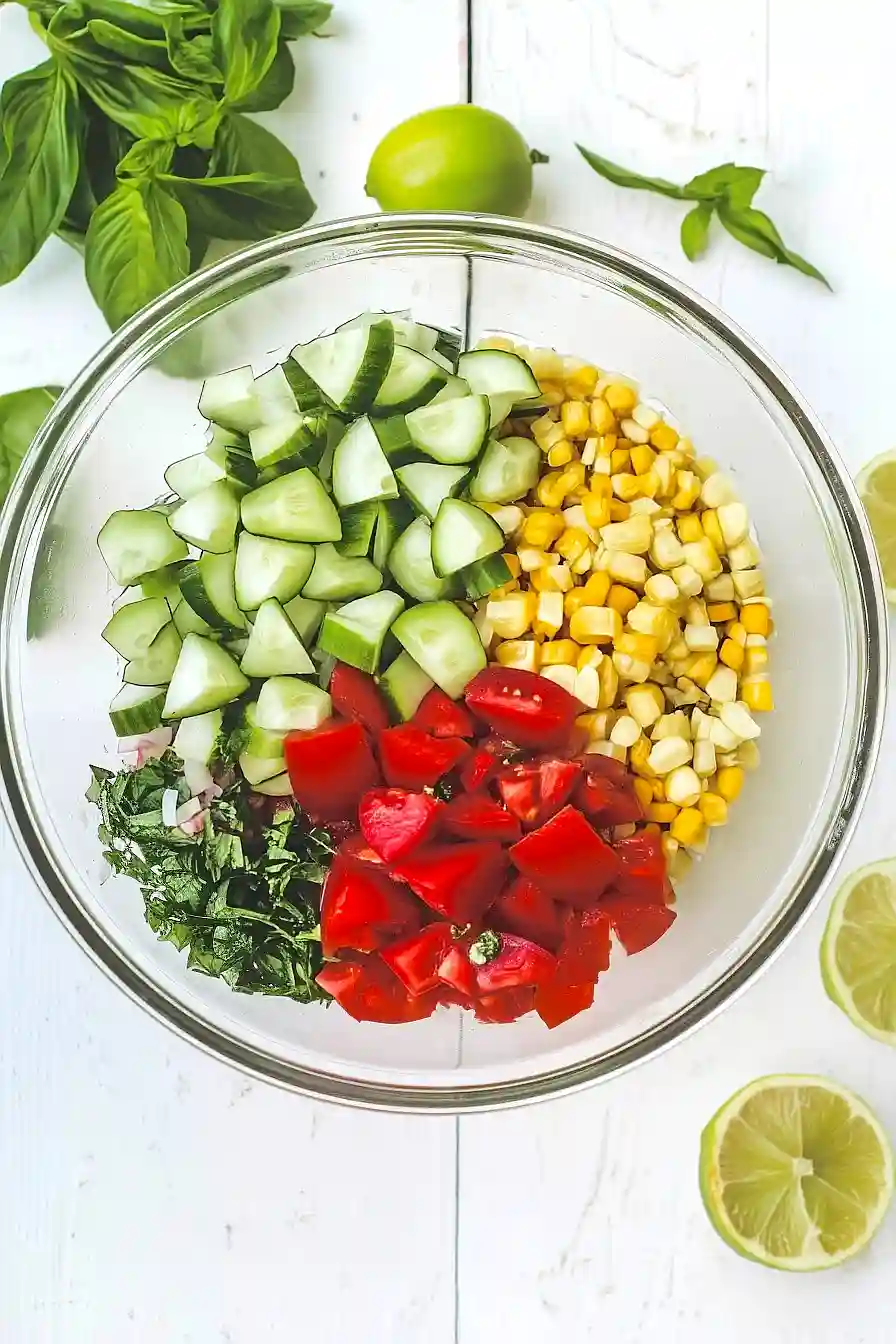 corn and cucumber salad 