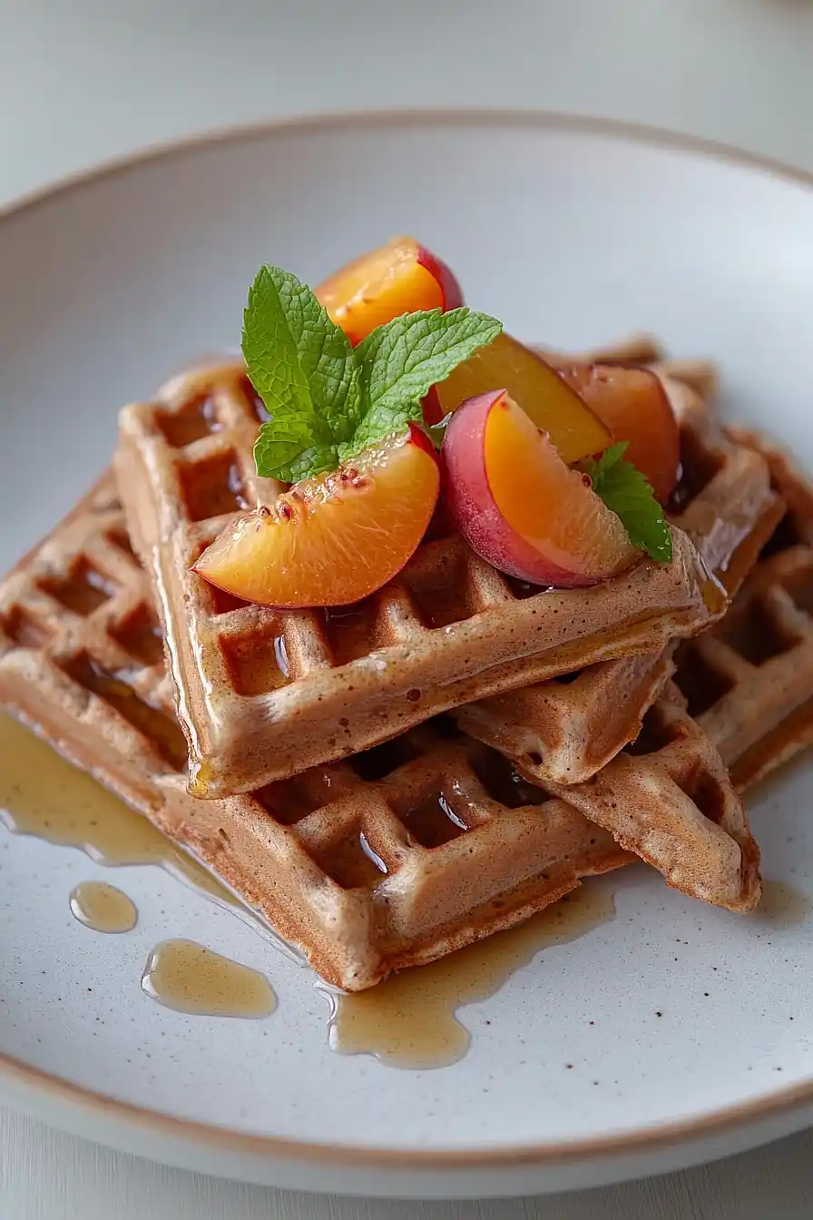 nectarine waffles