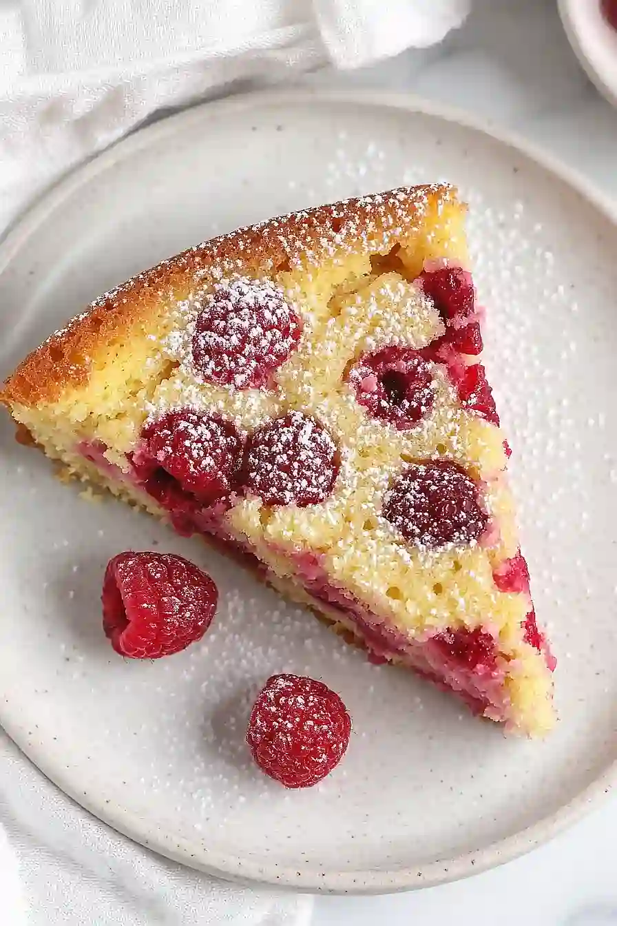 vanilla raspberry cake