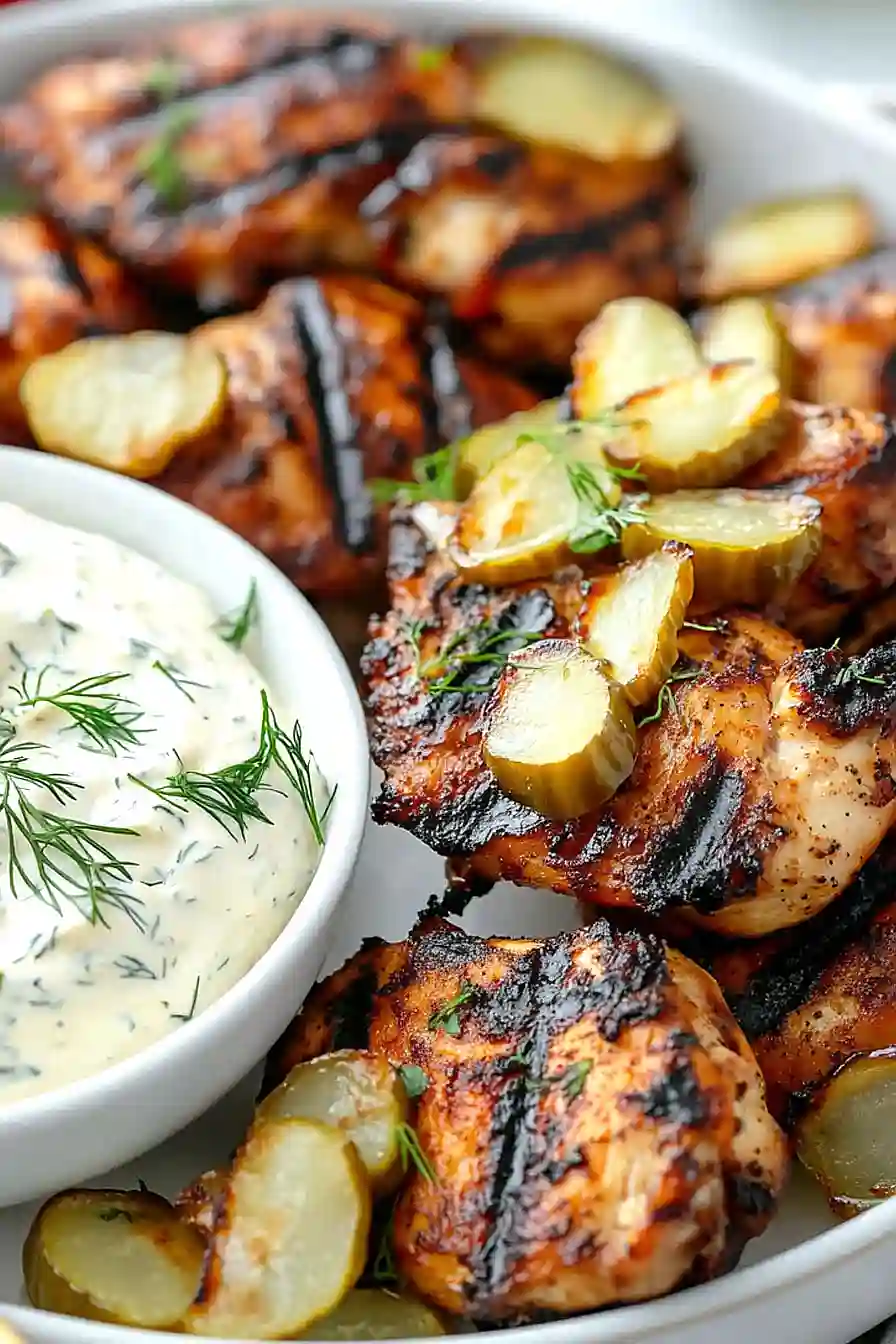 dill pickle grilled chicken