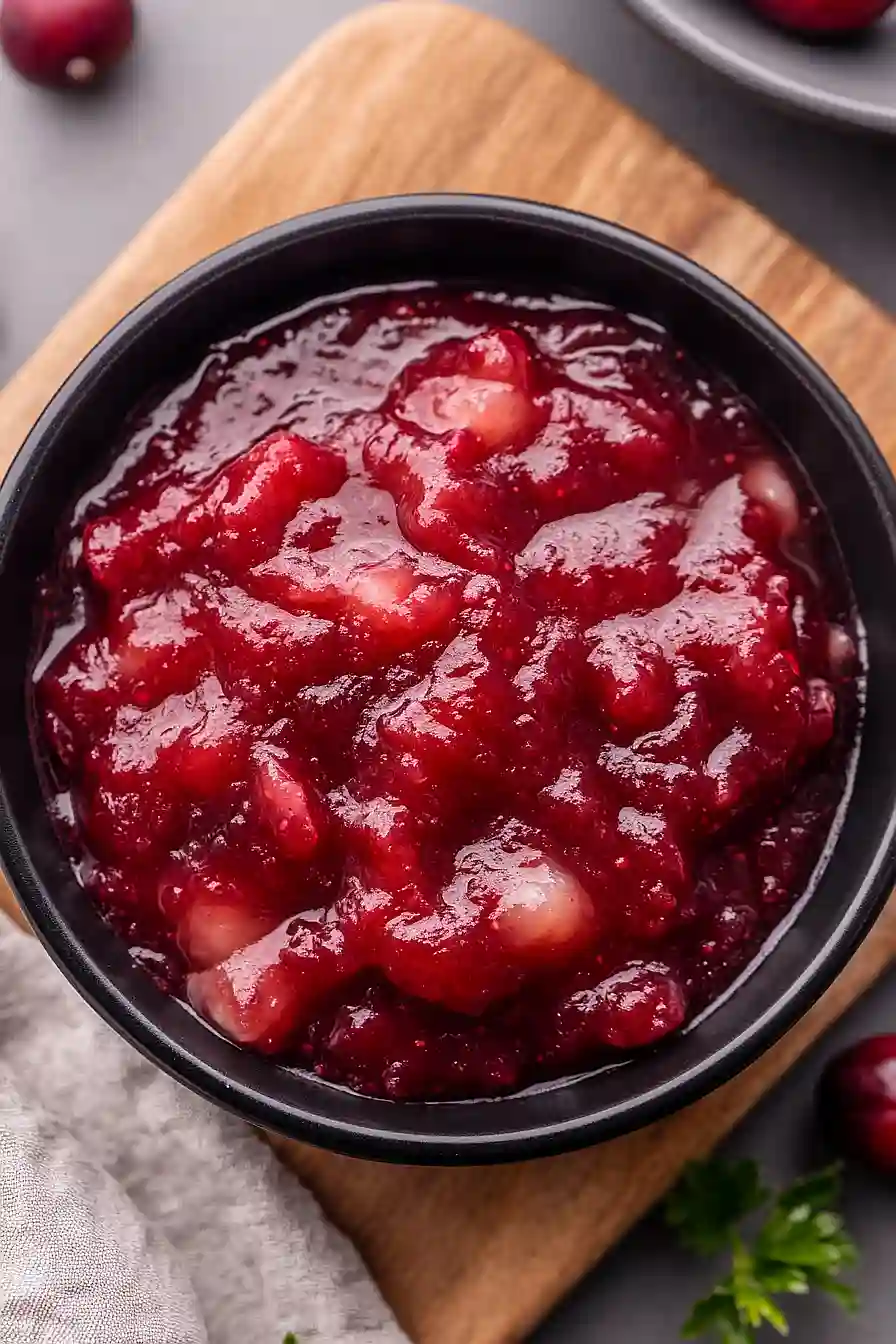 apple cider cranberry sauce