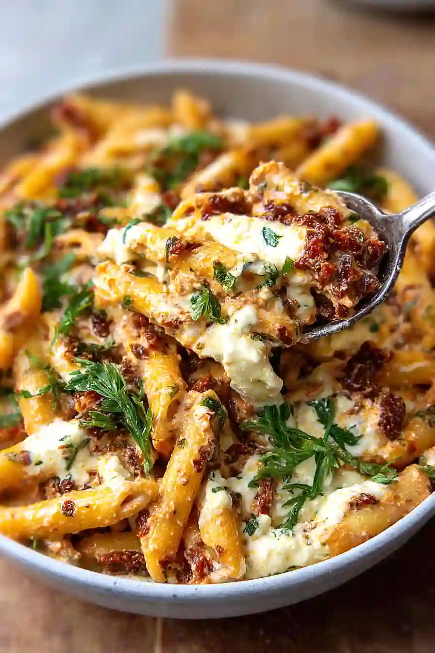 sun dried tomato ricotta pasta