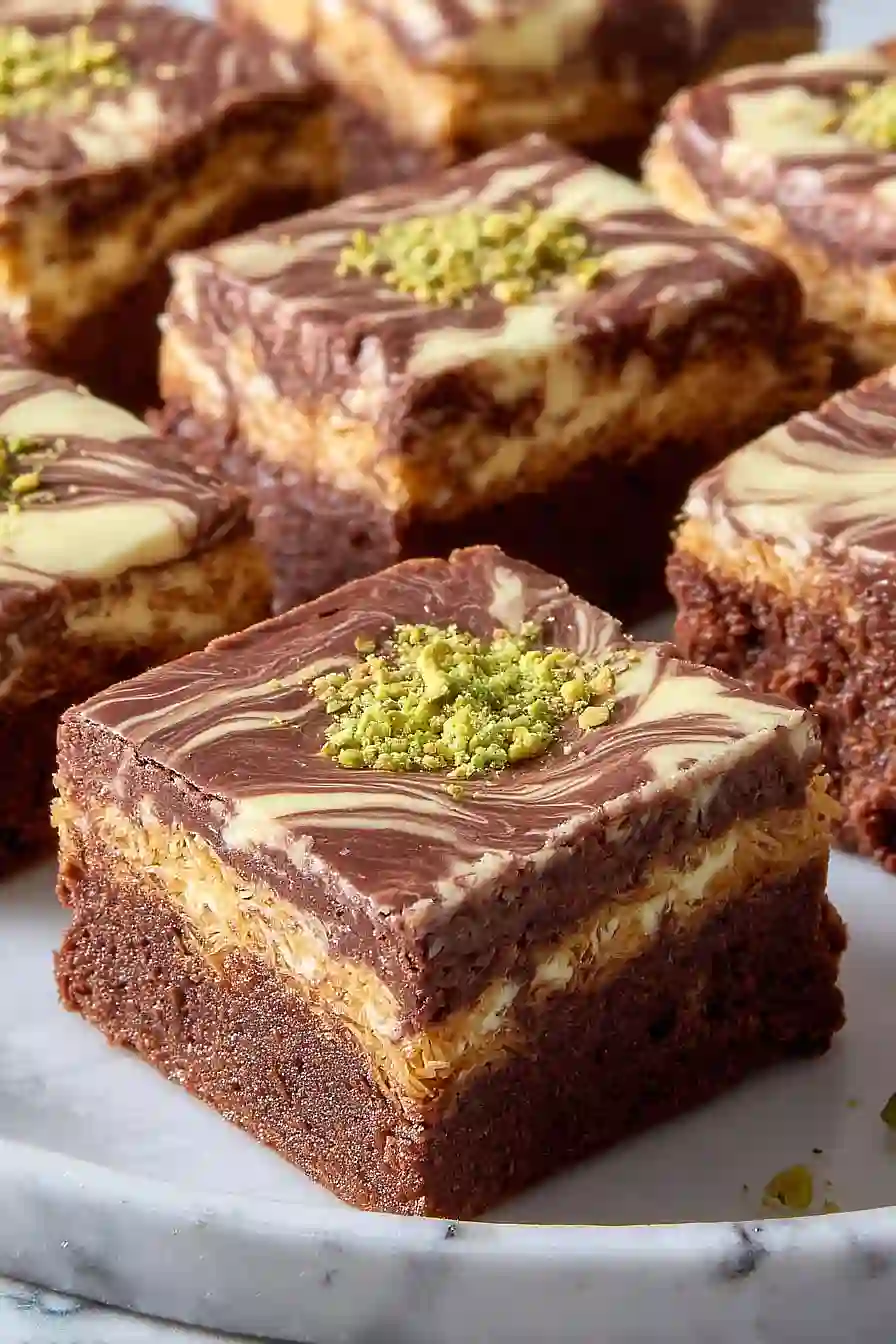 dubai chocolate brownies