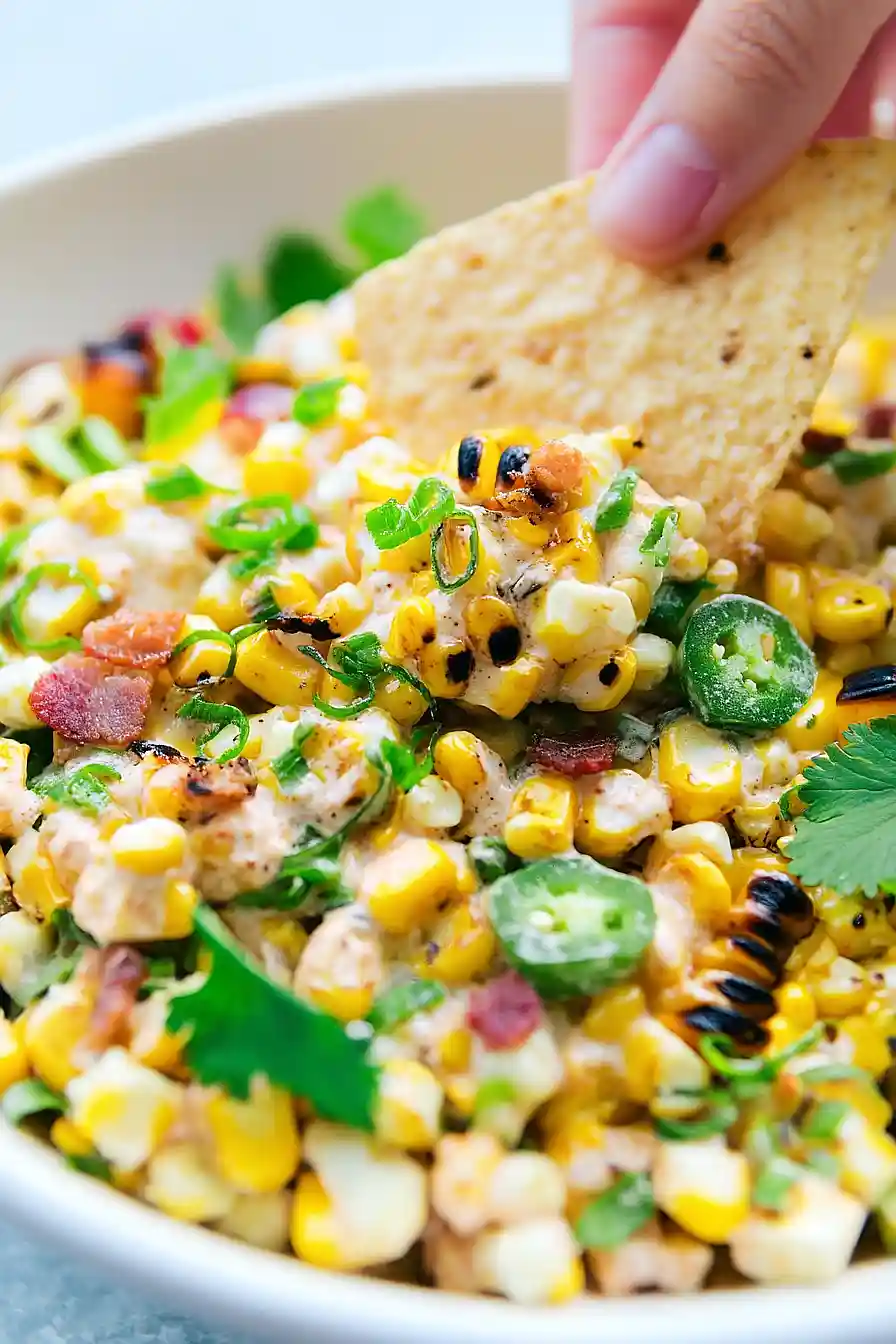 cream cheese with corn salad