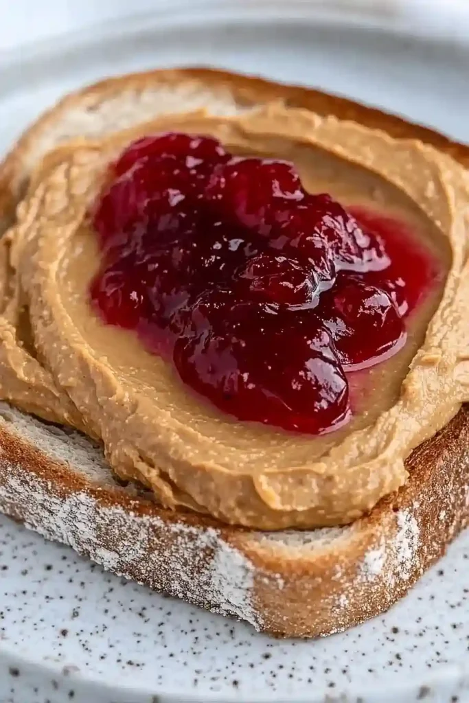 peanut butter and jelly toast