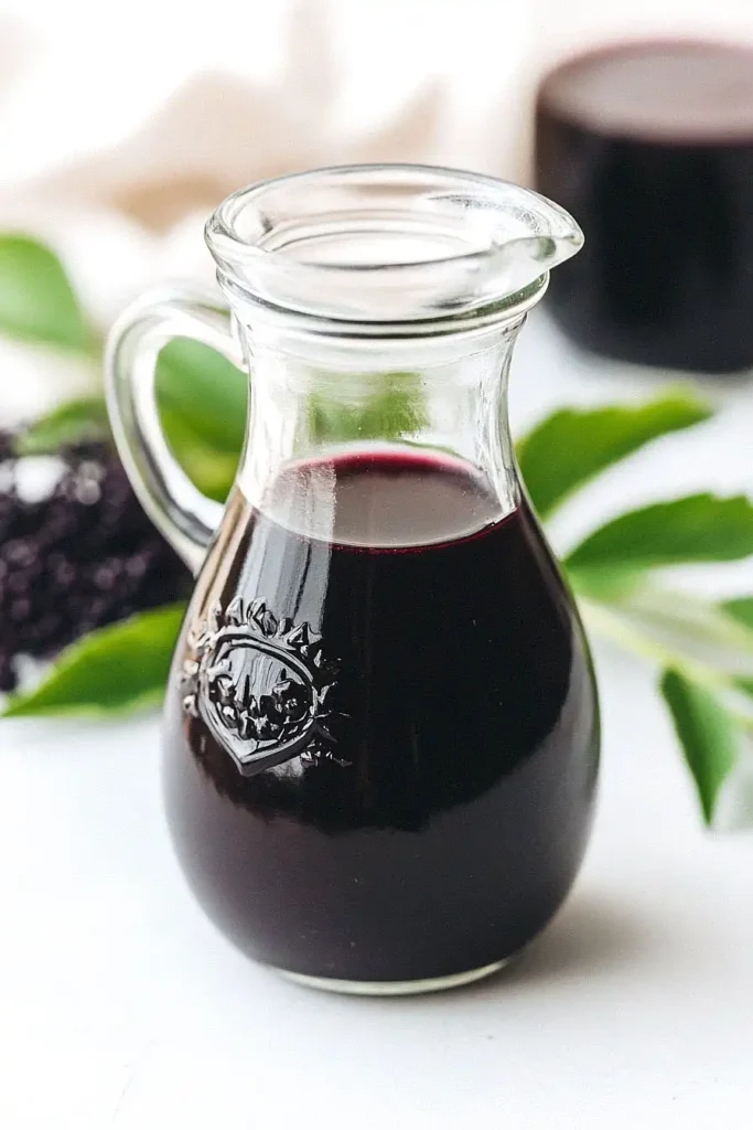 vegan elderberry syrup