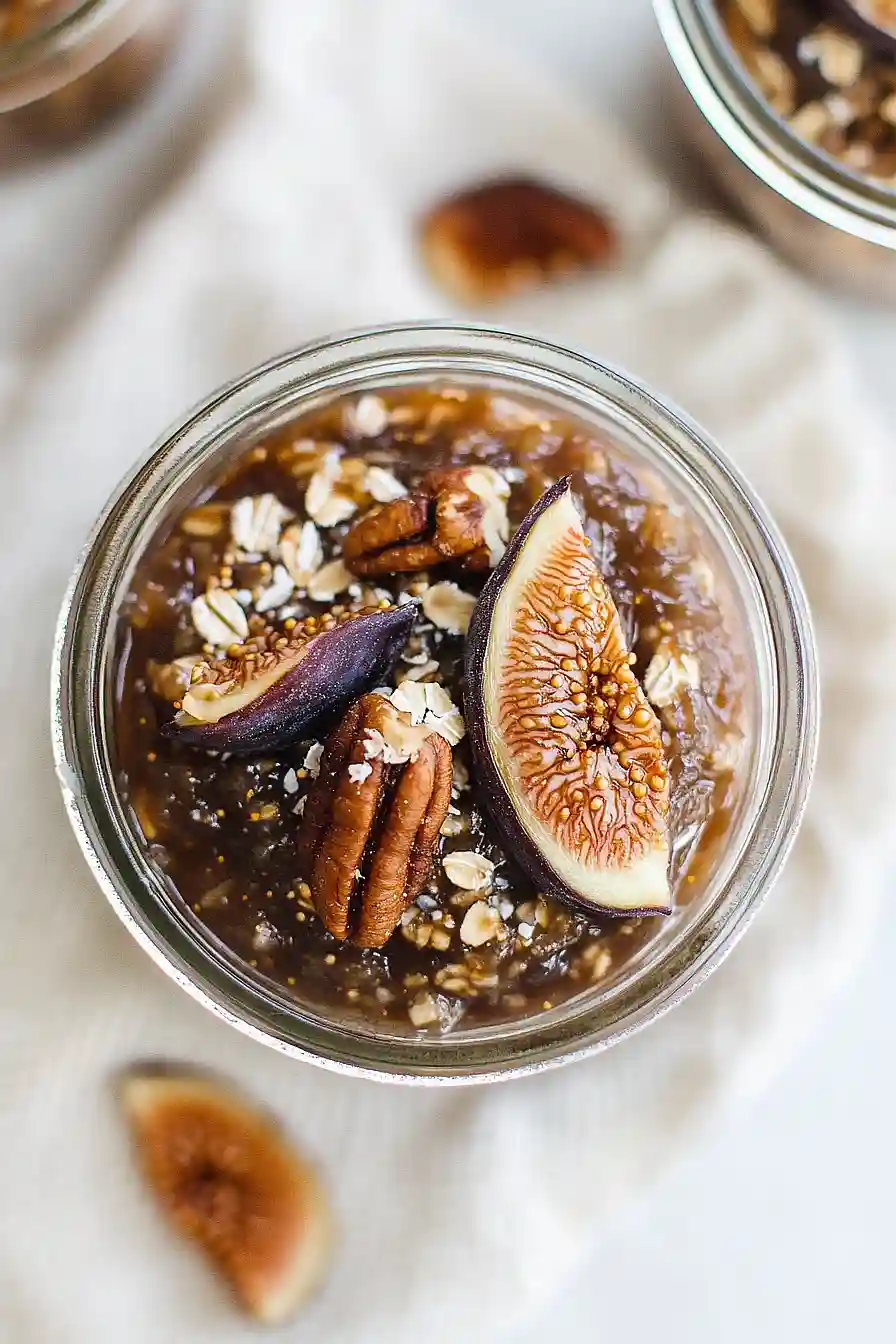 fig jam overnight oats