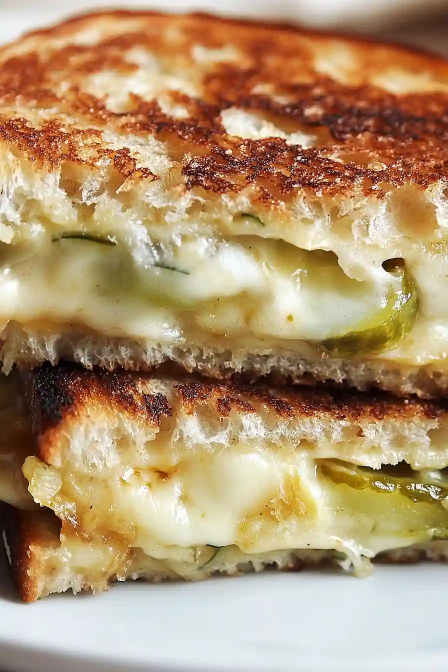 dill pickle grilled cheese sandwich