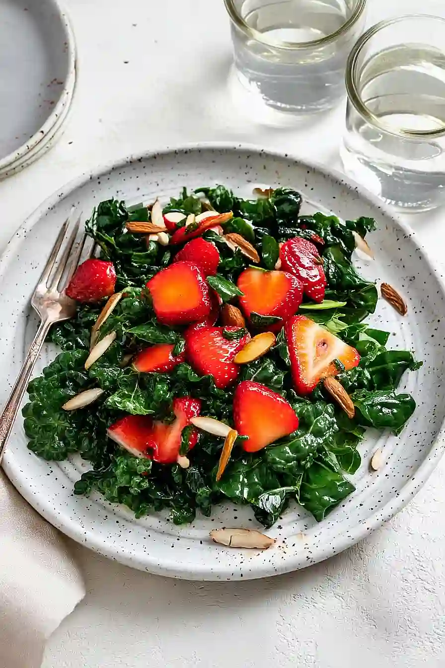 strawberry kale salad