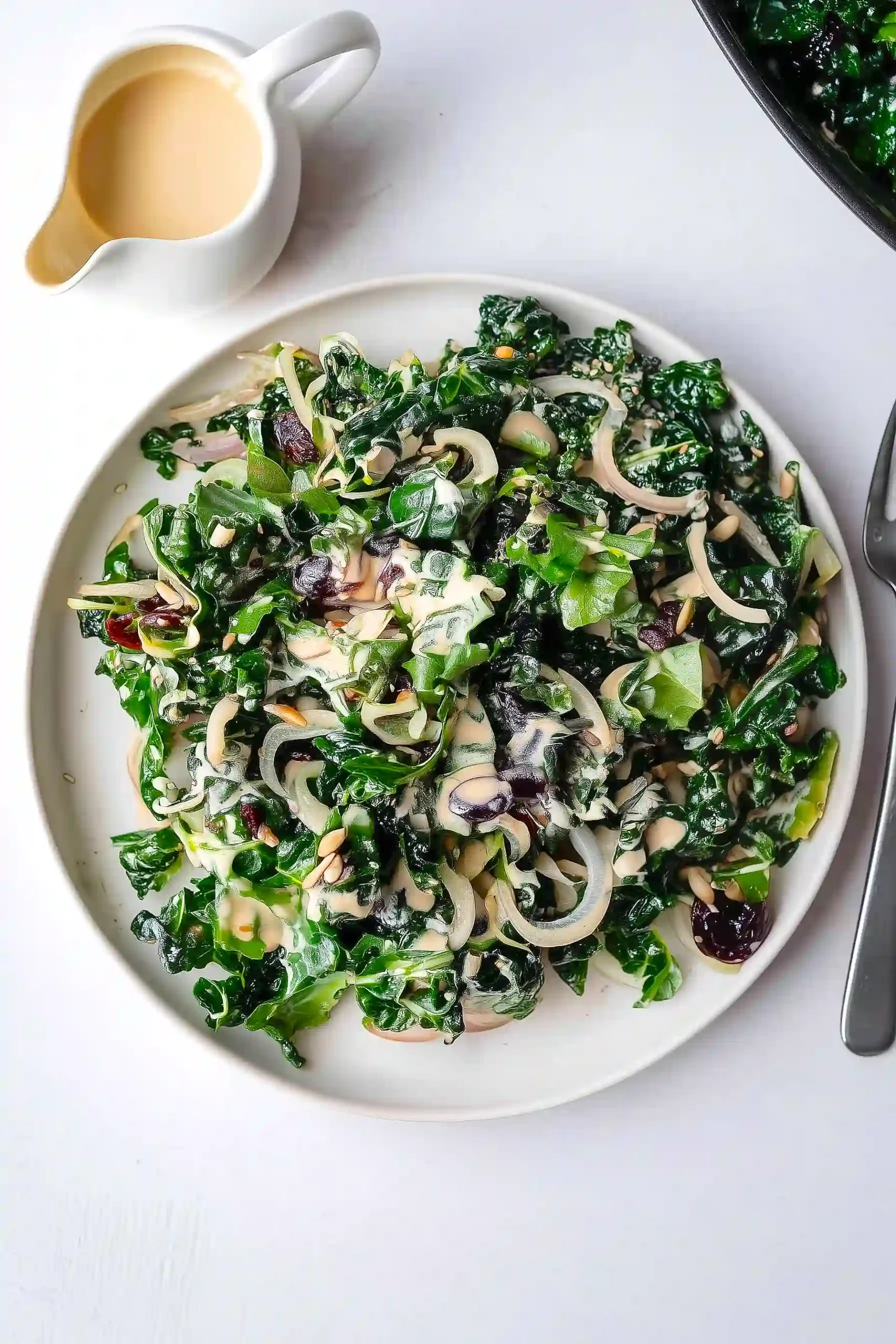kale salad with tahini dressing