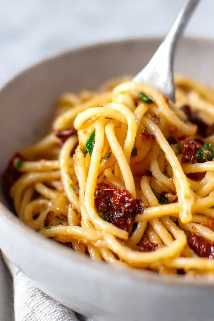 sun dried tomato spaghetti