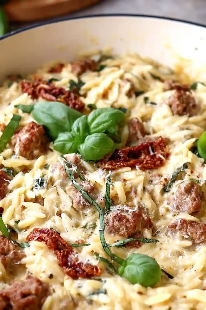 sun dried tomato orzo pasta